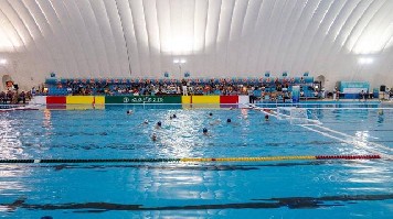 直击“二青会”气膜体育场馆：两周建成的球盟会水球项目馆狂吸睛